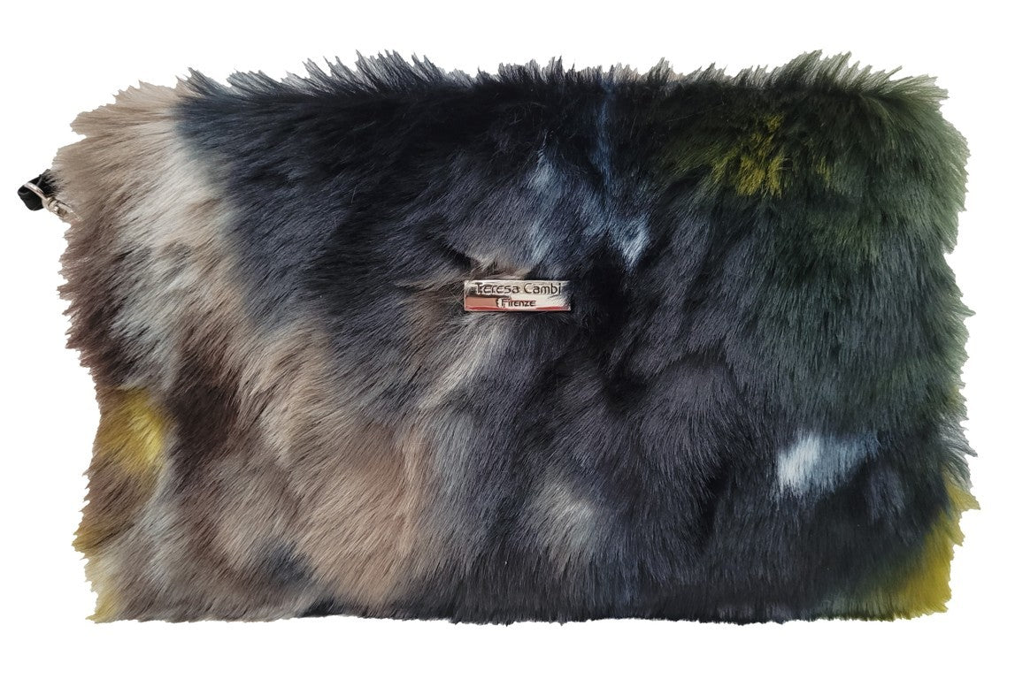 Marta pelliccia multicolore - La più bella e calda pochette dell'autunno-inverno - NUOVO COLORE DISPONIBILE!