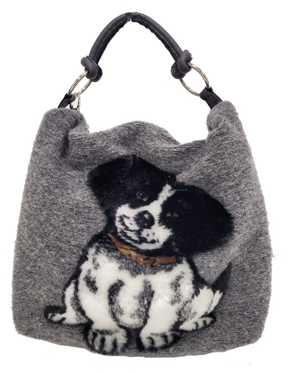 Paola Dog - La sacca con il cane in eco-pelliccia!
