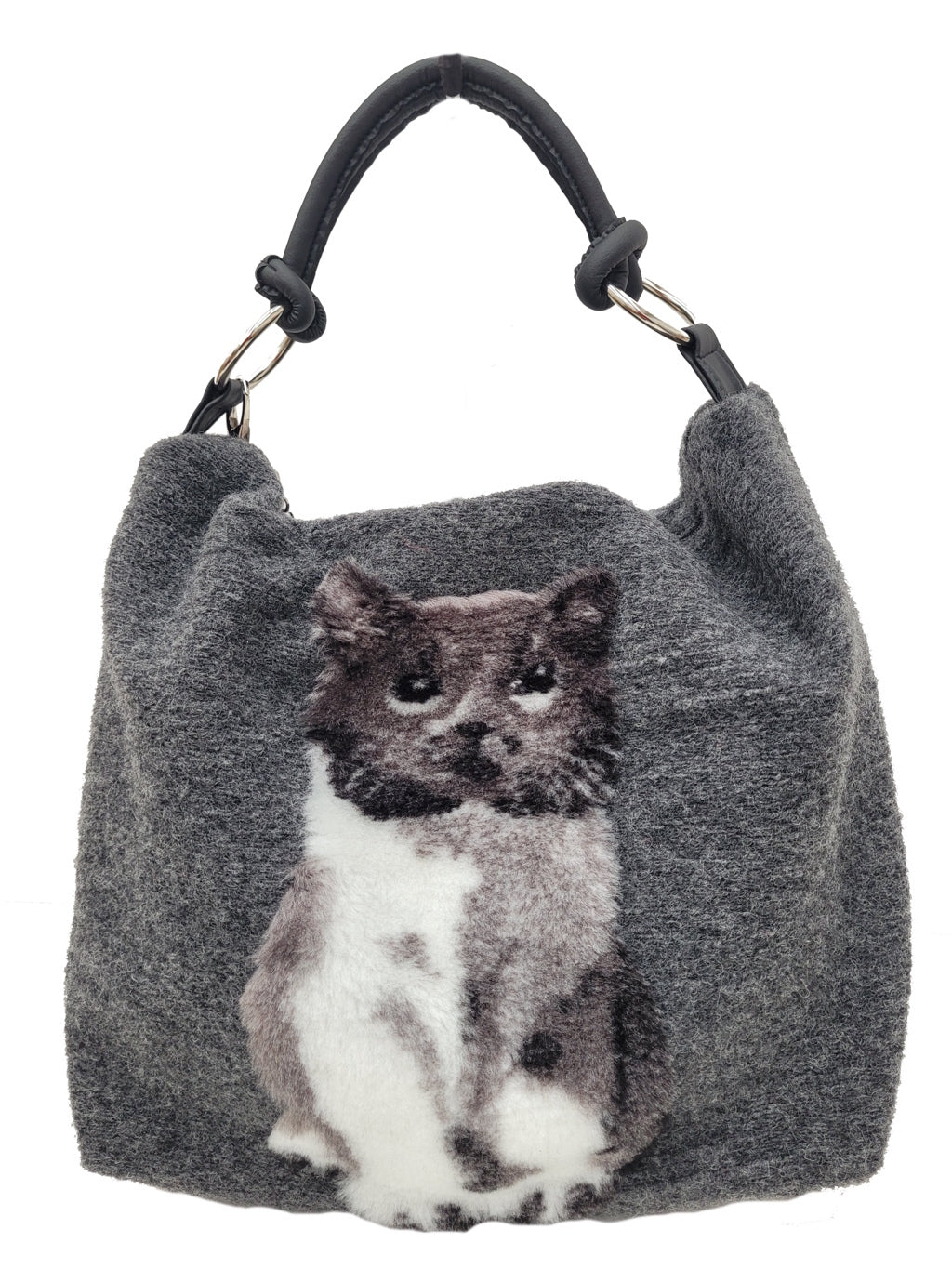 Paola Gatto- La sacca con il gatto in eco-pelliccia Novità per l'autunno-inverno!!