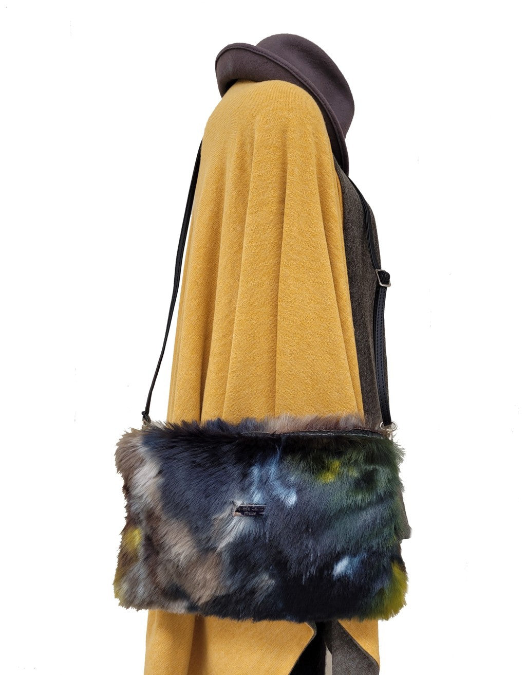 Marta pelliccia multicolore - La più bella e calda pochette dell'autunno-inverno - NUOVO COLORE DISPONIBILE!