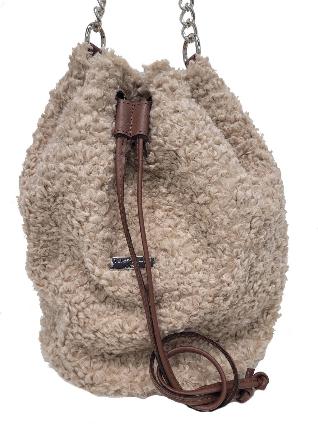 Borsa a secchiello in tessuto Nina - Ultimo pezzo IN SALDO per un caldo l'autunno-inverno!