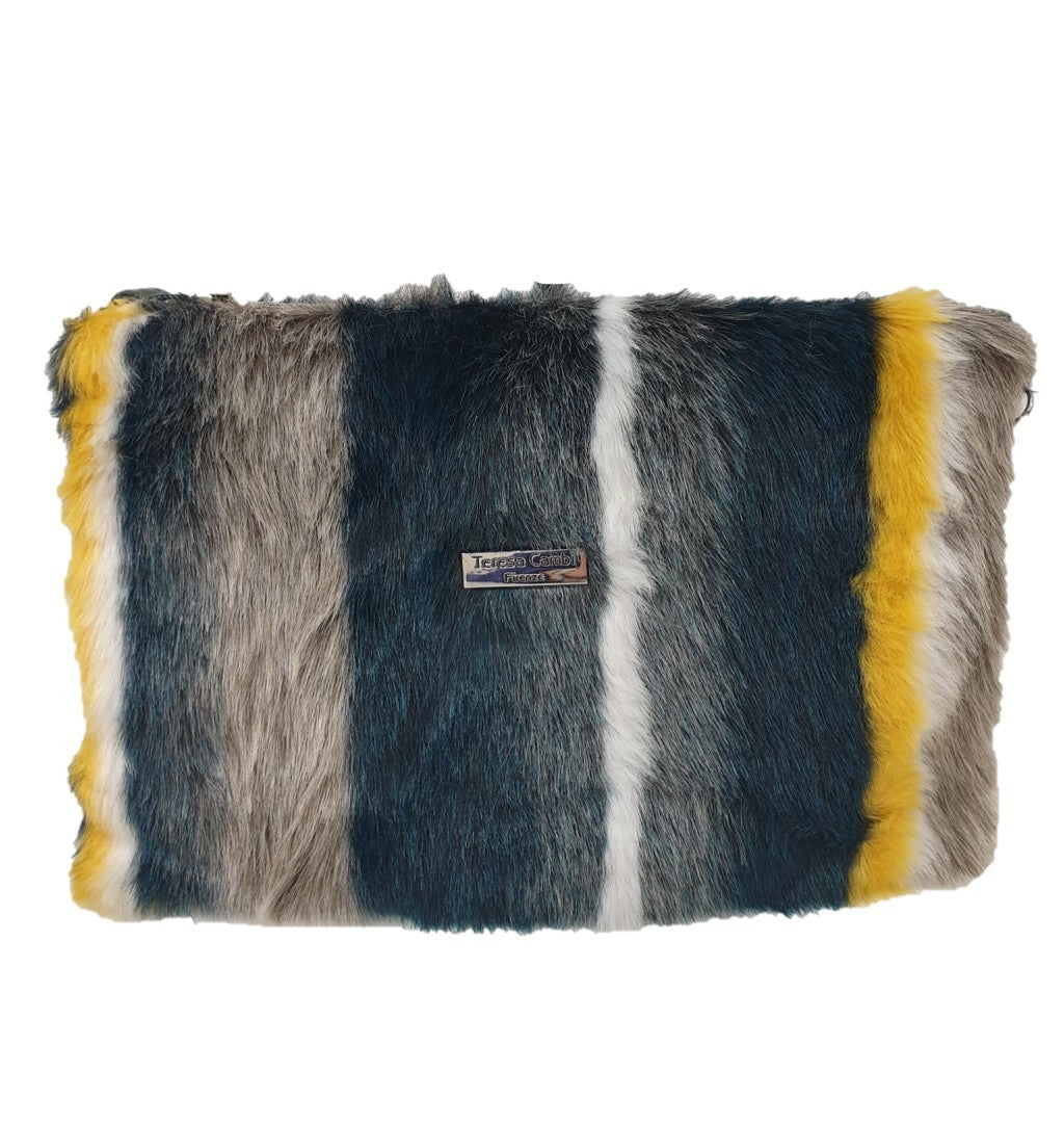 Marta pelliccia a righe - l'elegante pochette per l'autunno-inverno!